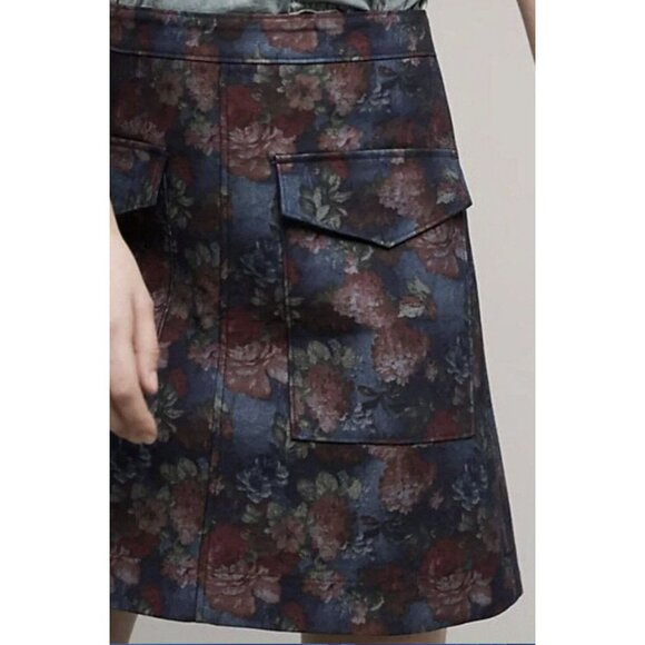 Anthropologie Erin Fetherston Floral Mini Skirt NWT - Picture 2 of 5